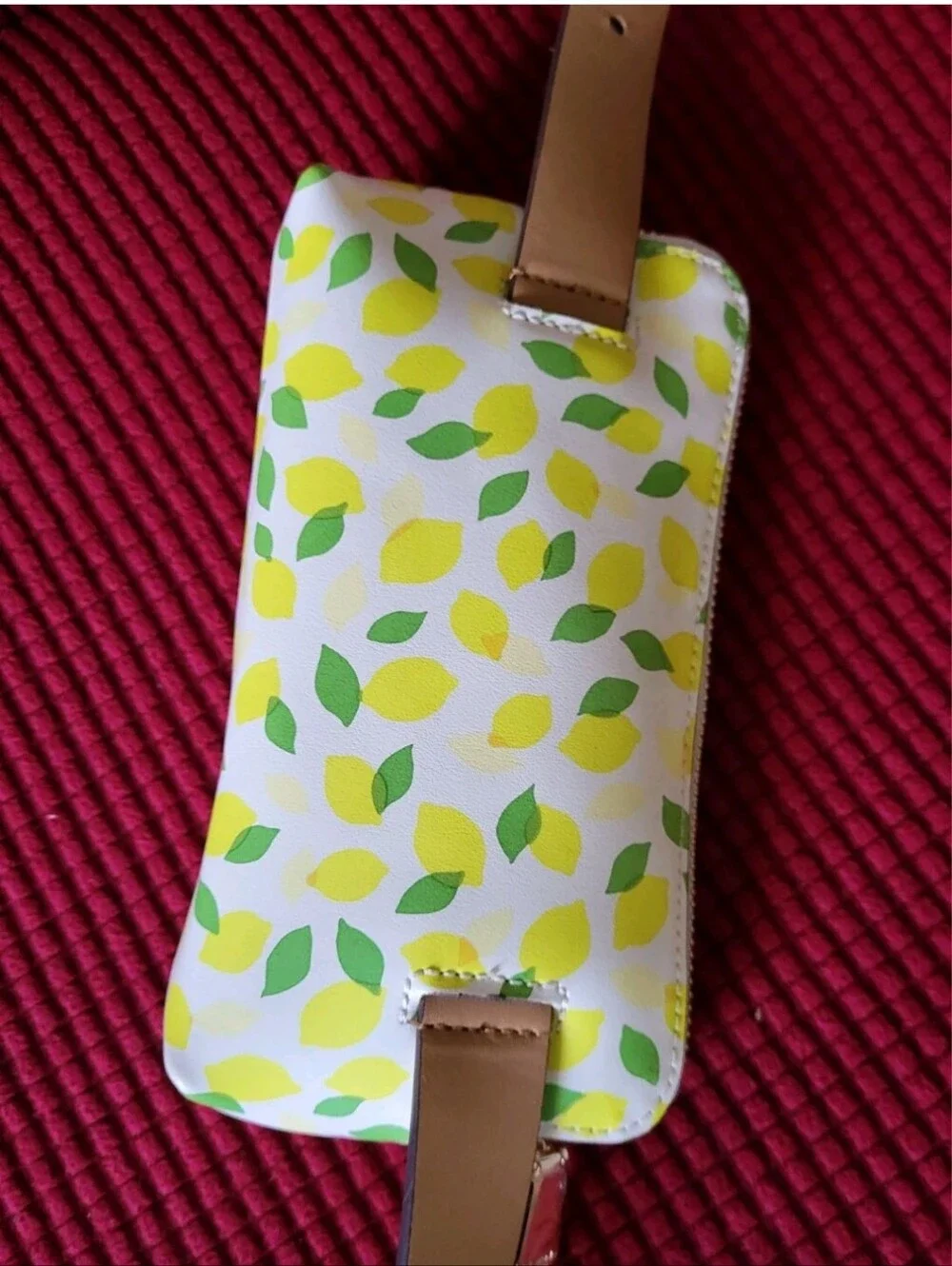 kate spade Lemon Print Belt Bag in White, Yellow & Green. Fanny Pack.